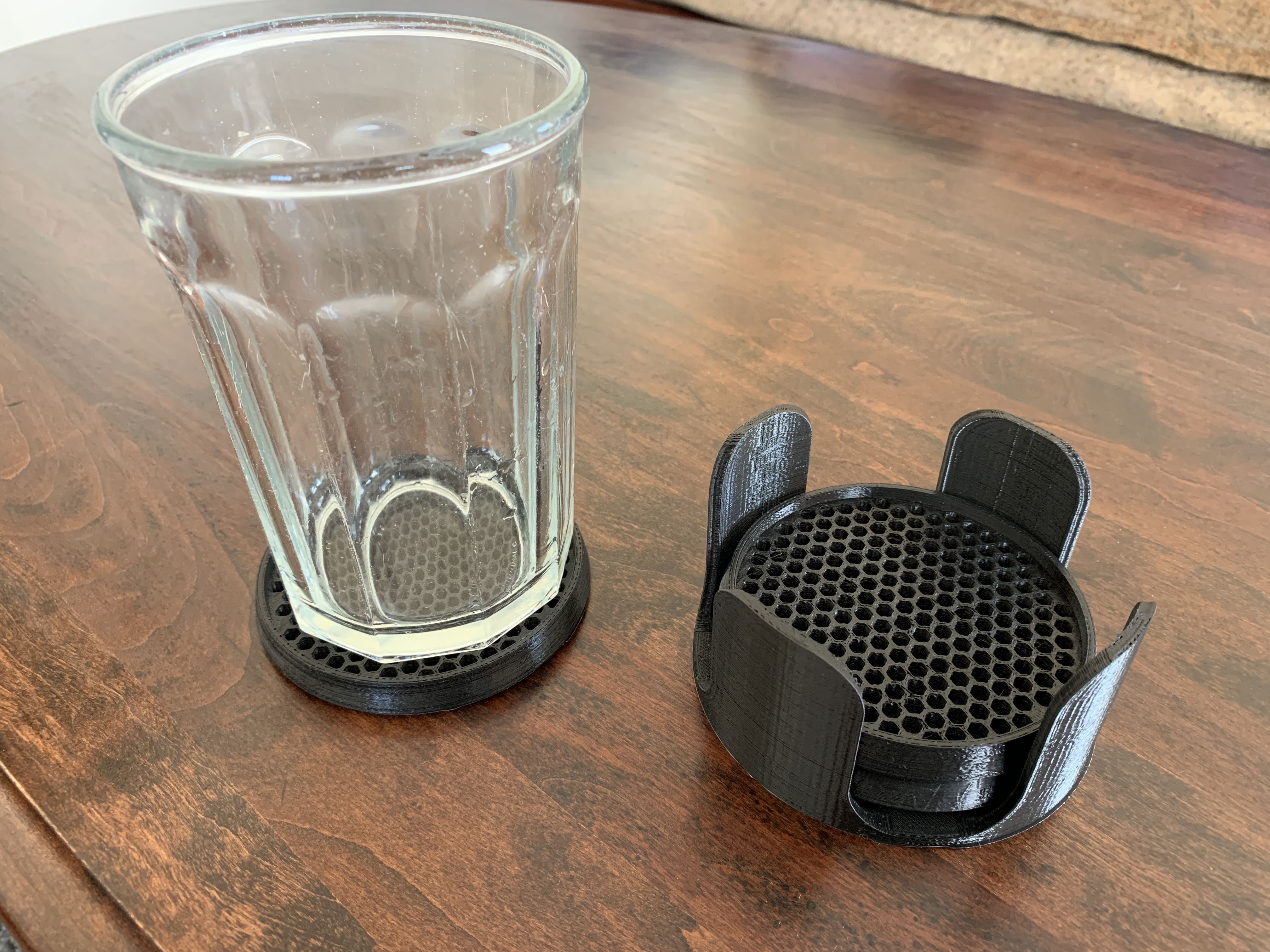 Honeycomb Coaster and Holder