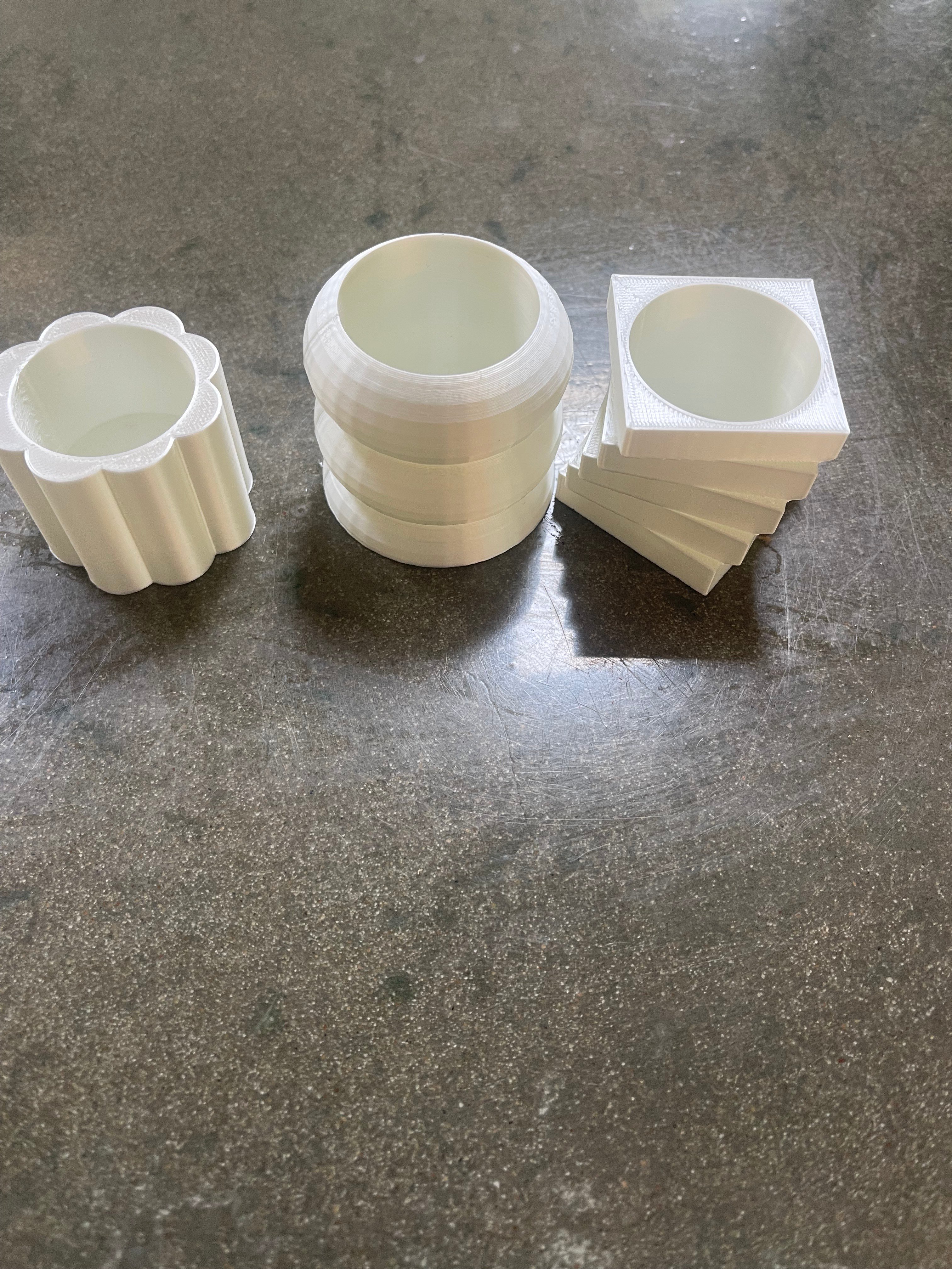 abstract plant pots