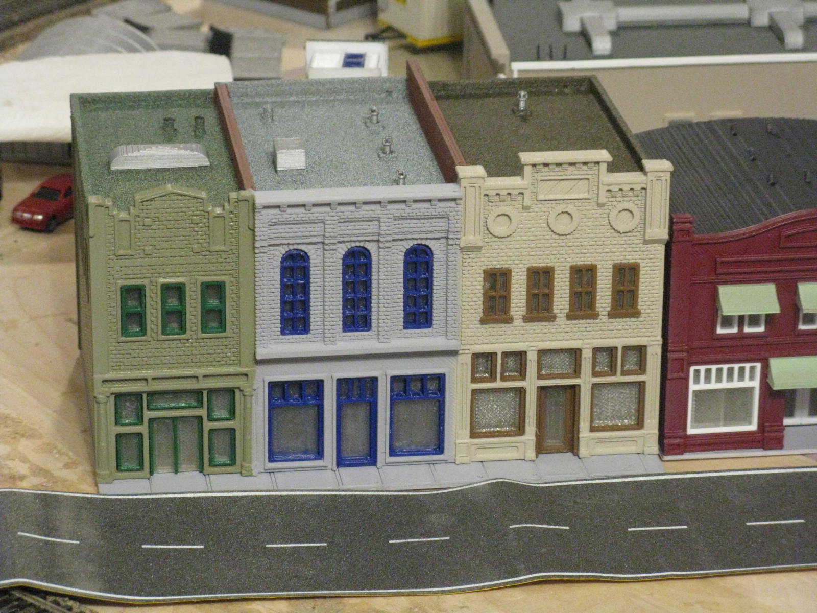 HO Scale Main Street Six, Seven, and Eight