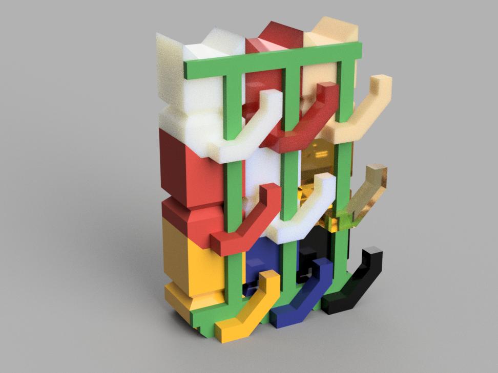 Support for vertically stackable CaliCat