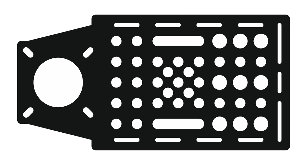 Z-axis universal plate 132*65,5*5 mm (stl file). V-Slot 2020 2040 4040 (Model: AV-1 Left)