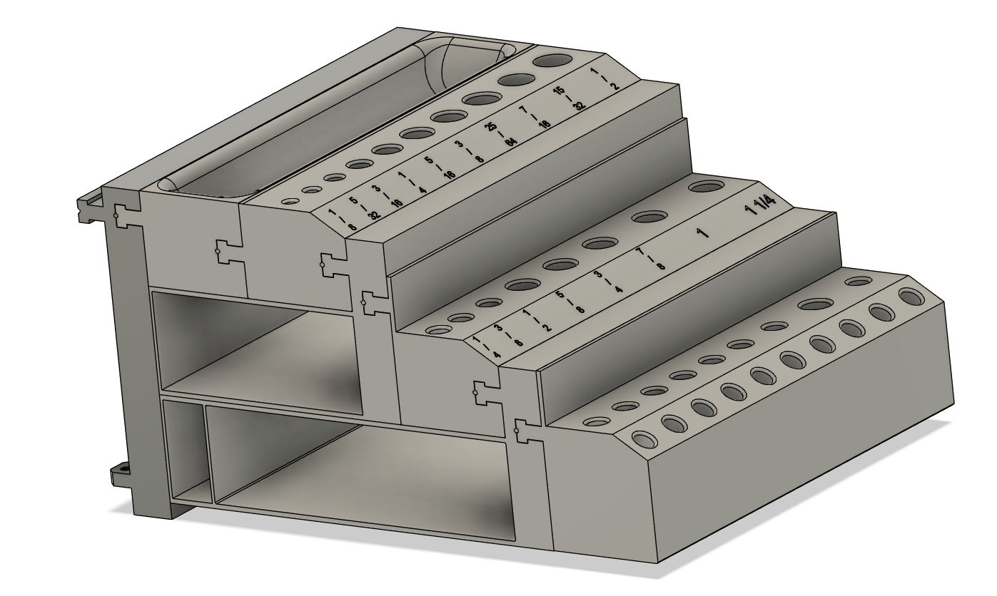 Frenchfinity - Modular Drill Bit Till (Parametric Fusion 360)