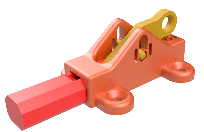 Print in place locking bolt
