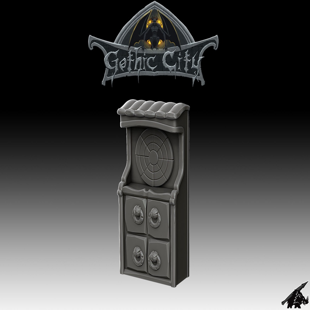 Gothic City Dartboard (JOIN our PATREON)