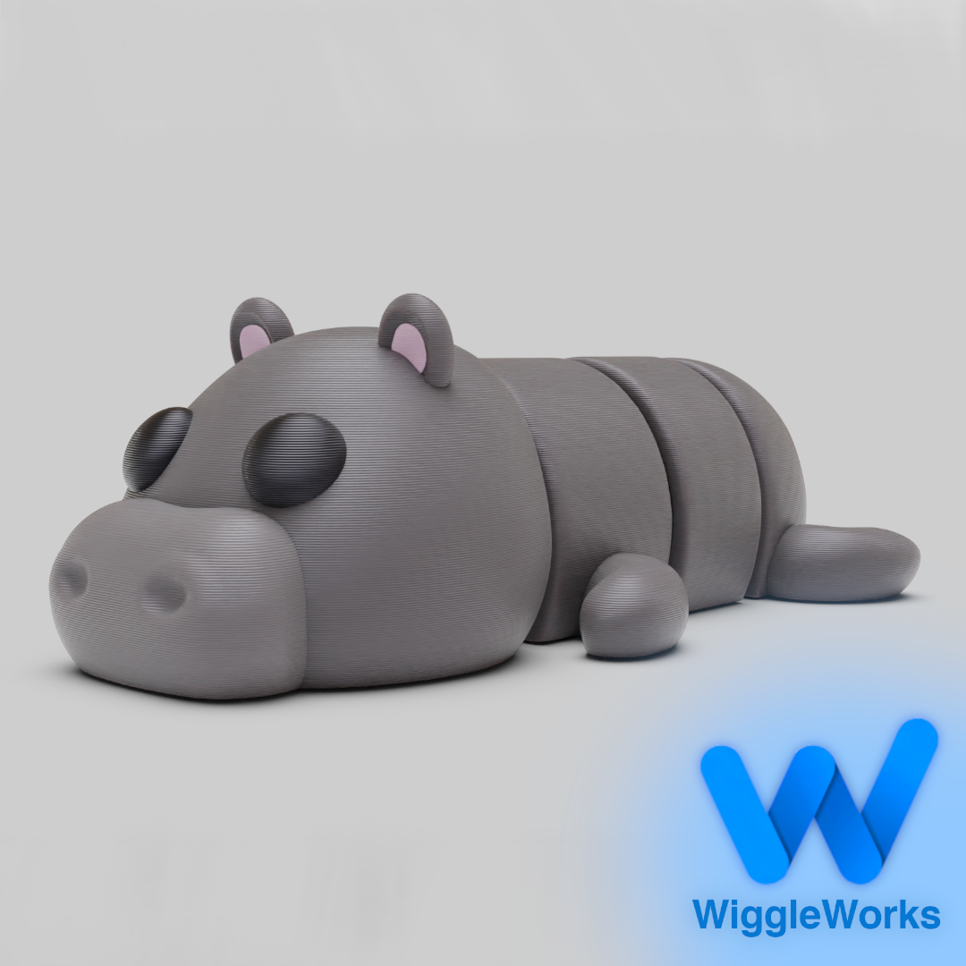 Flexi Articulated Hippo (Multicolor)