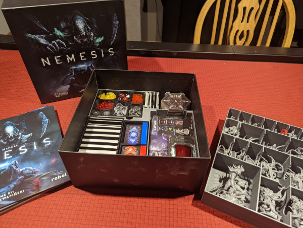 Nemesis Board Game Box Insert Organizer