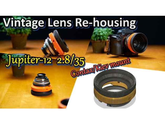 Vintage Lens Rehousing Jupiter 12 35mm F2 8 Contax Rf Kiev Mount To Leica M Conversion By Donotlean Thingiverse