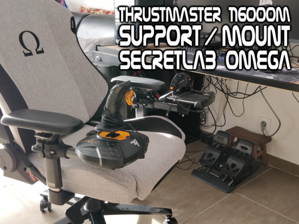 ThrustMaster T16000M Support / Mount SecretLab Omega