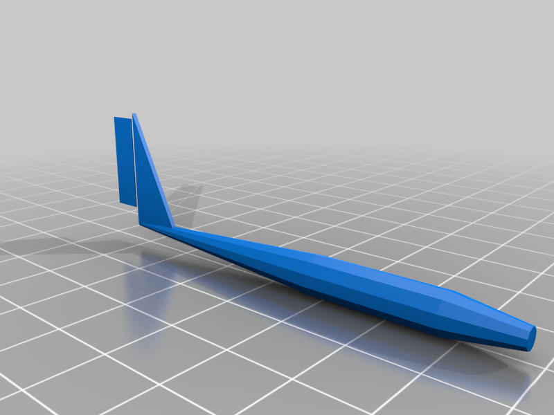 My Customized Model glider with parametric wings