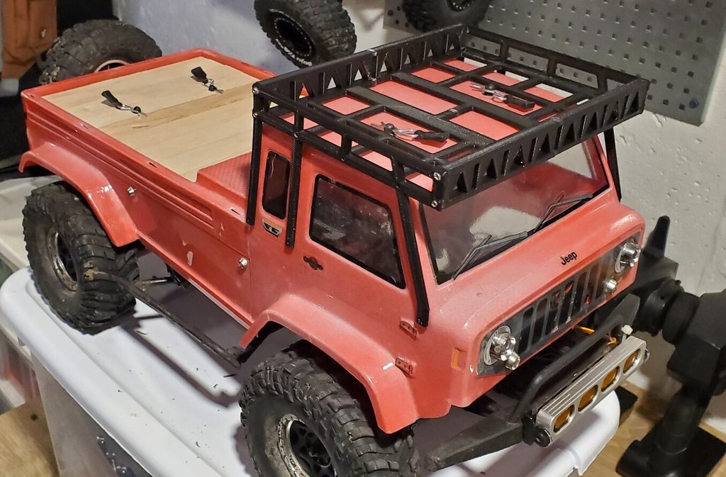 RC 1/10th Scale Roof Rack for Jeep Mighty FC Body
