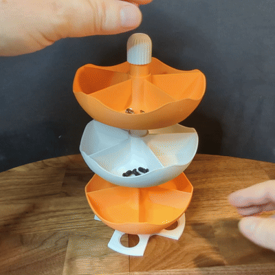 Miniatura 2 do modelo 3D Rotating Stackable Small-Parts Trays