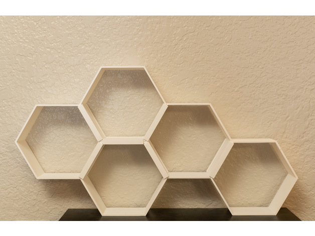 Modular Hexagon Display Shelves