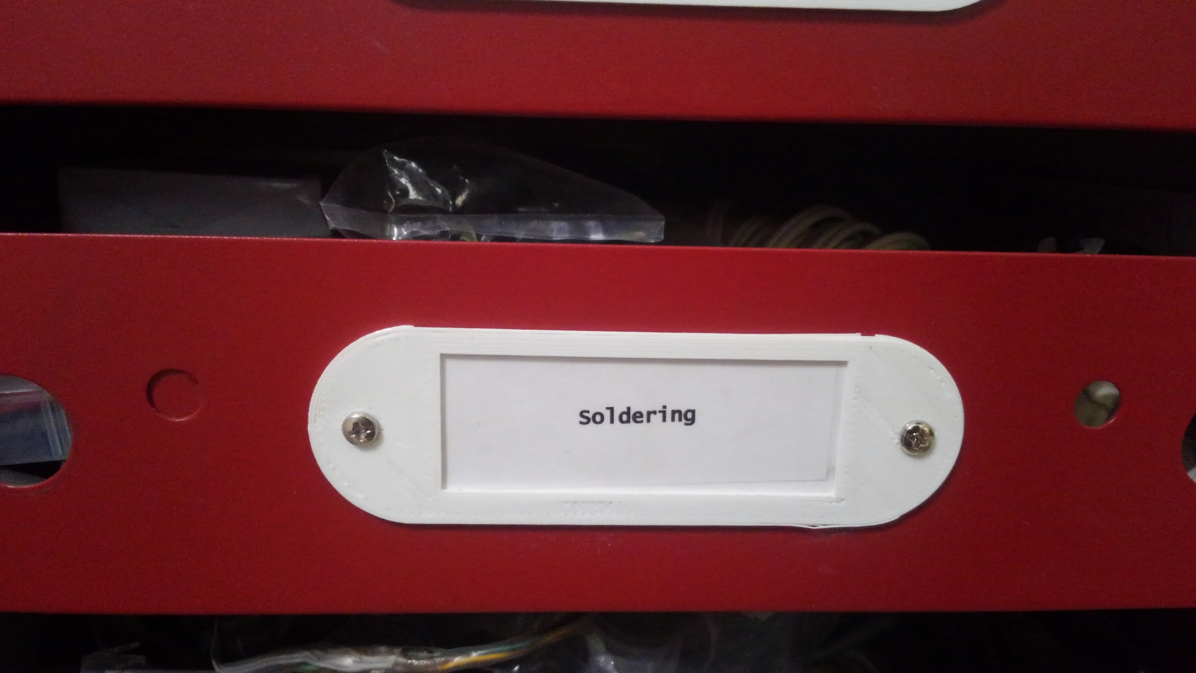 Drawer Label Holders