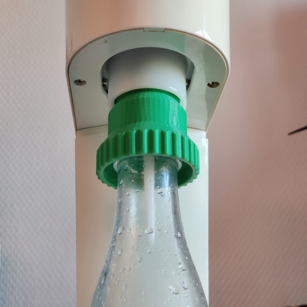 Crystal bottles to older sodastream machines adapter v2