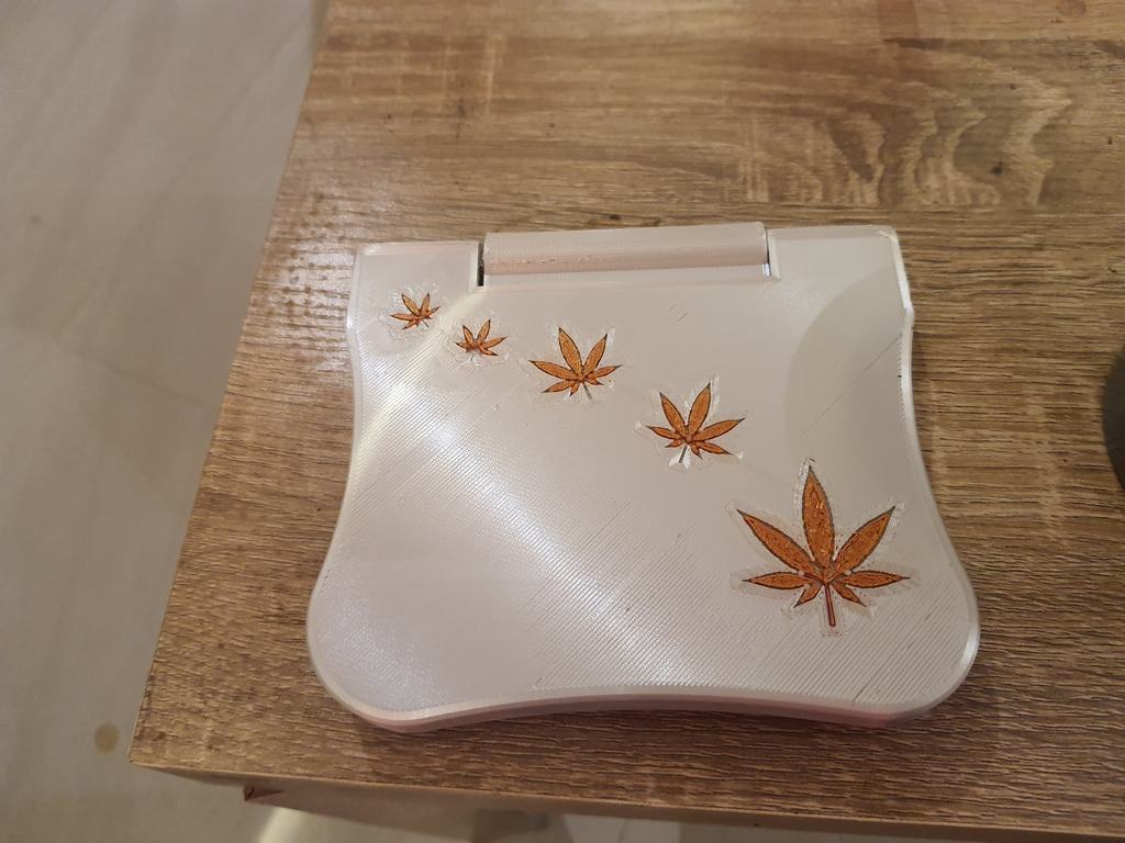 Cannabis smoking box 2 color print in place