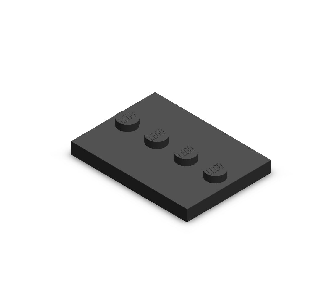 Lego Minifig Base Plate (Part # 88646)