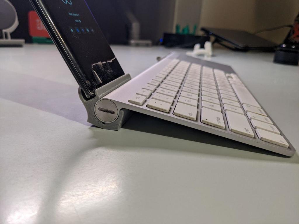 Phone Stand for Apple Wireless Keyboard and Magic Trackpad