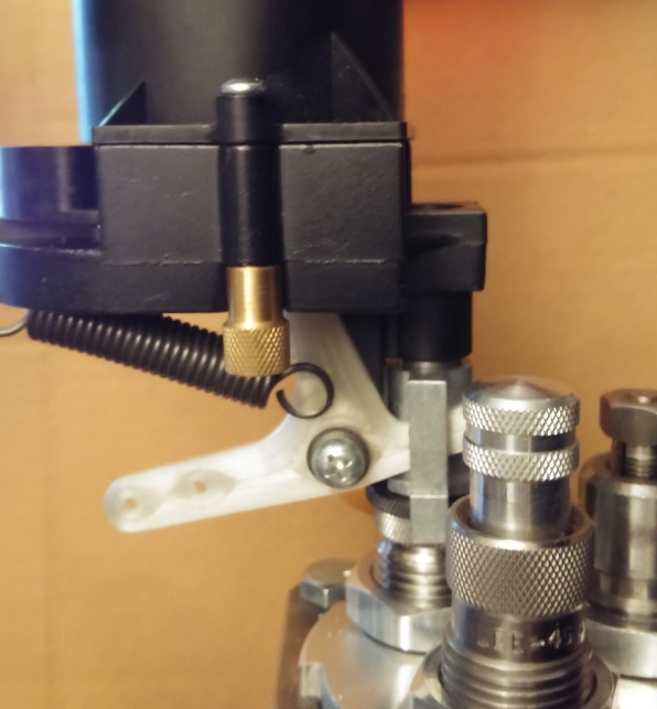 Pro1000 powder measure lever modification