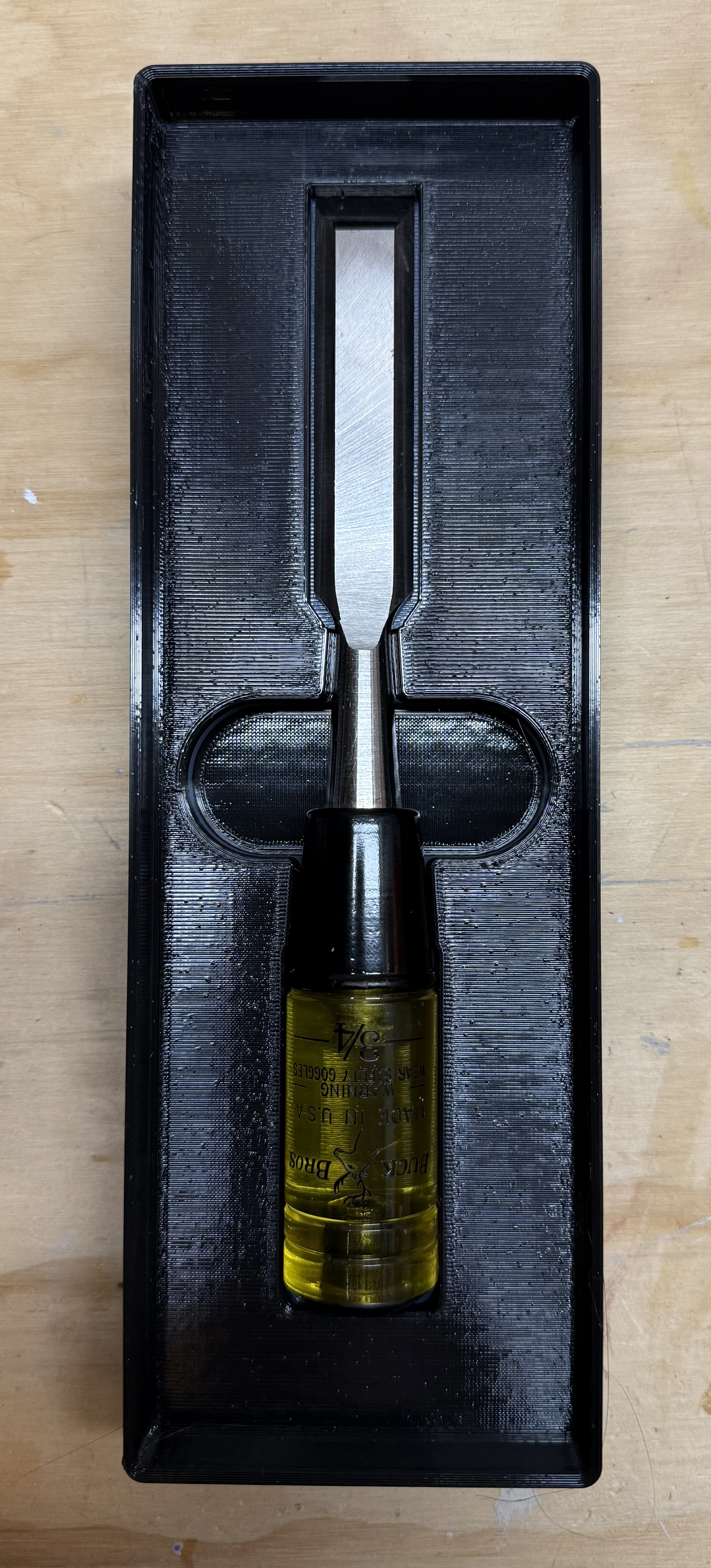 3/4 Inch Buck Bros Chisel Gridfinity Bin (6x2x1)