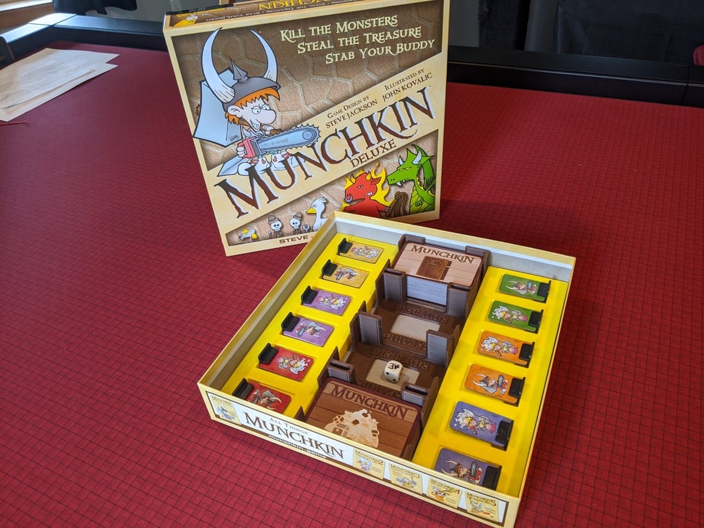 Munchkin Deluxe Board Game Box Insert Organizer
