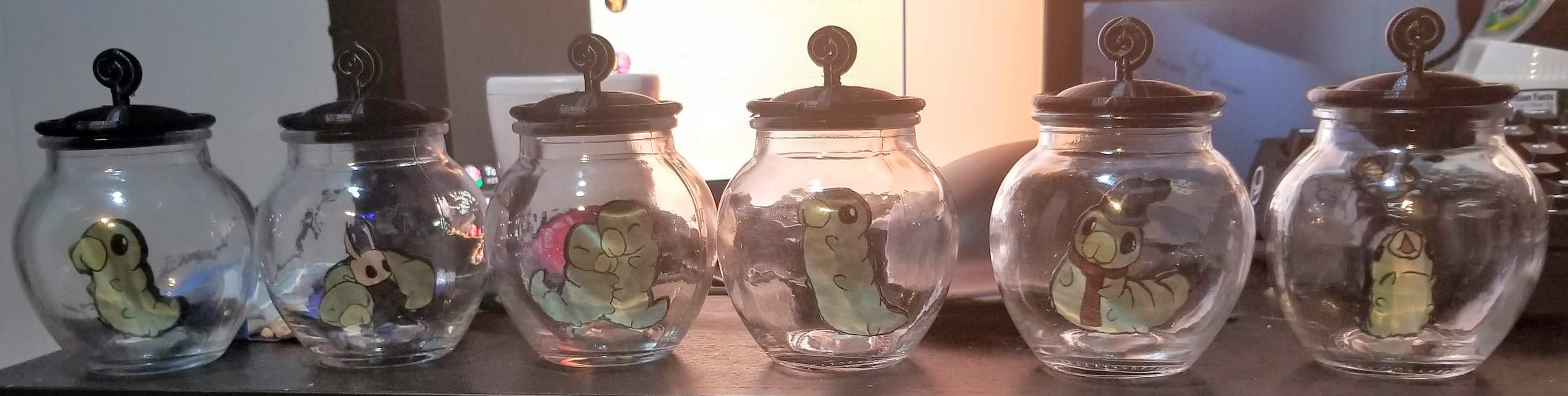 Hollow Knight Grubs in Jar Collection