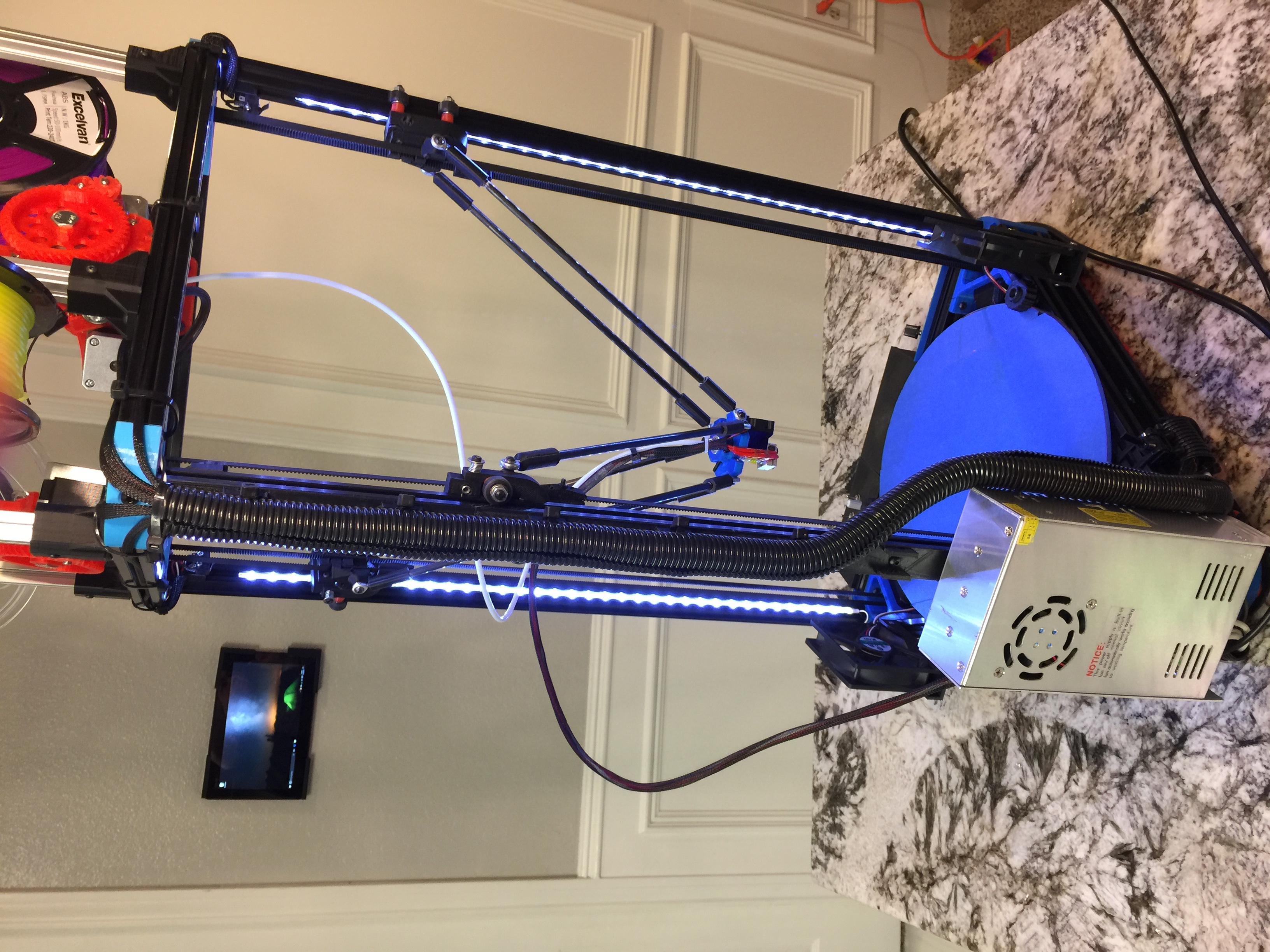Kossel XL 2020 Zip Tie bracket for wire management
