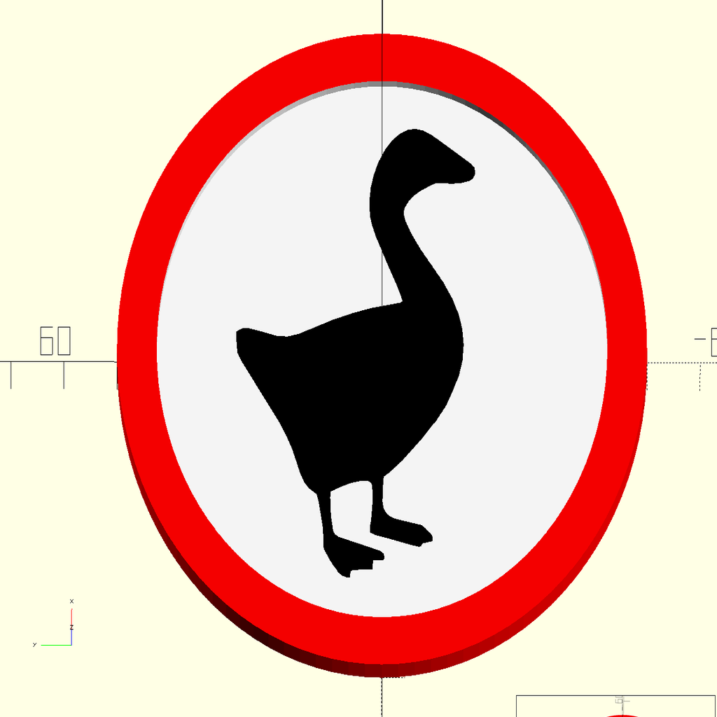 Untitled Goose Sign and Base [Customizer]