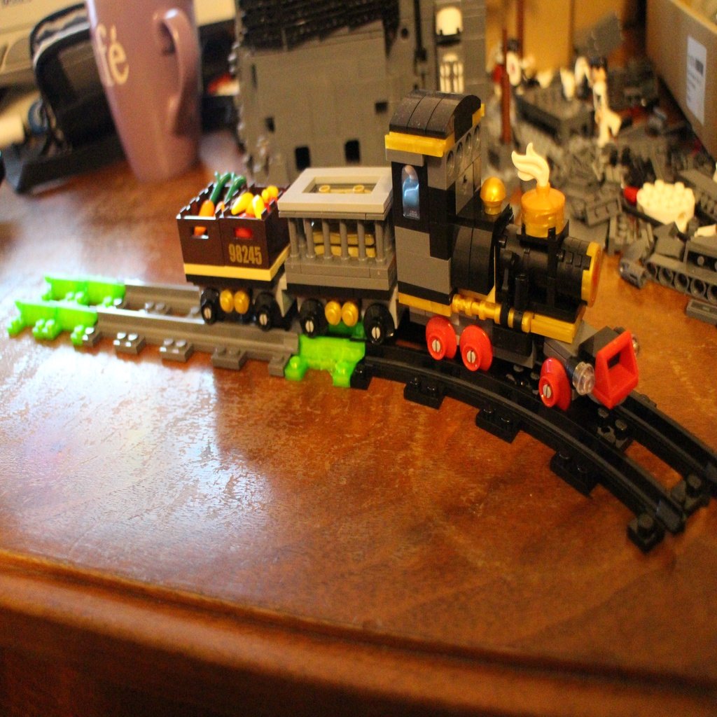 Kazi narrow gauge tracks (with Lego narrow gauge adapters)