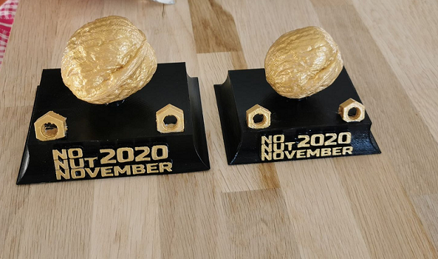 No Nut November 2020 trophy