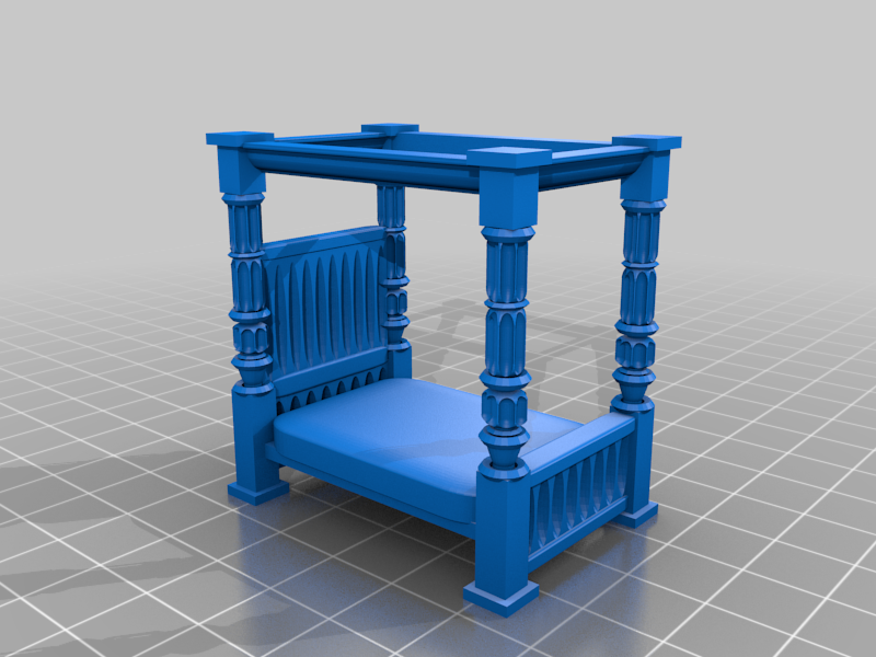 Quarter Scale Four-Poster Bed (28mm)