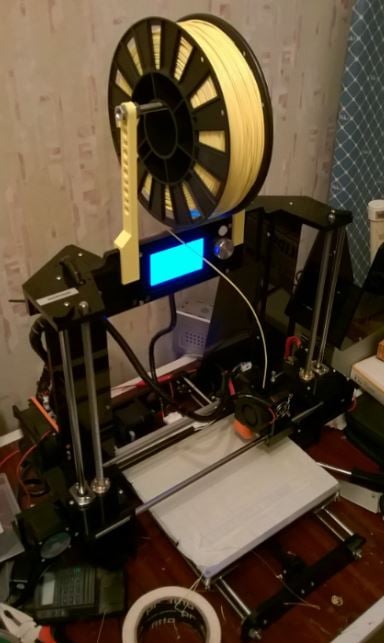Anet A6 top spool holder