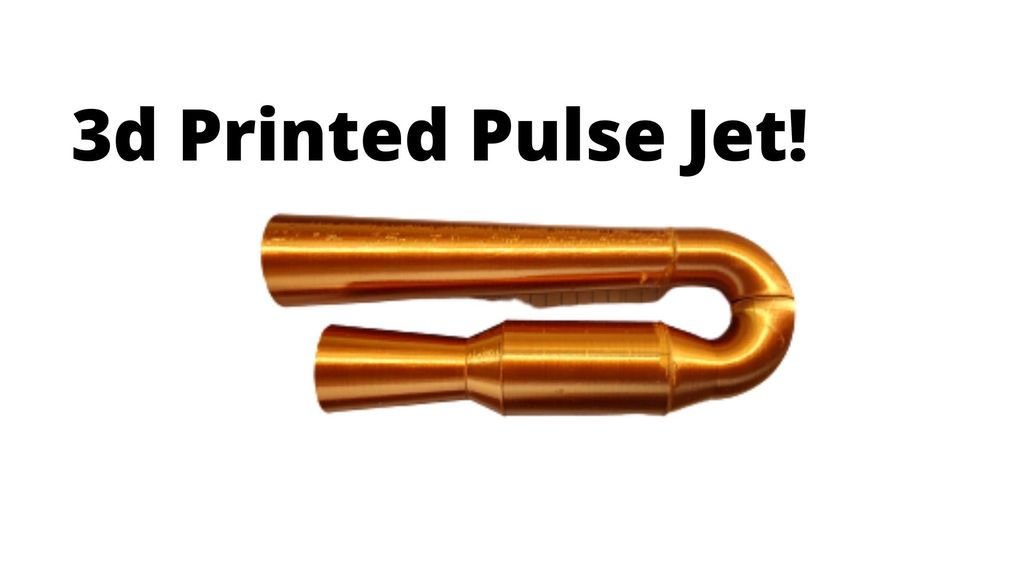 3d printed Lockwood pulse jet engine V1