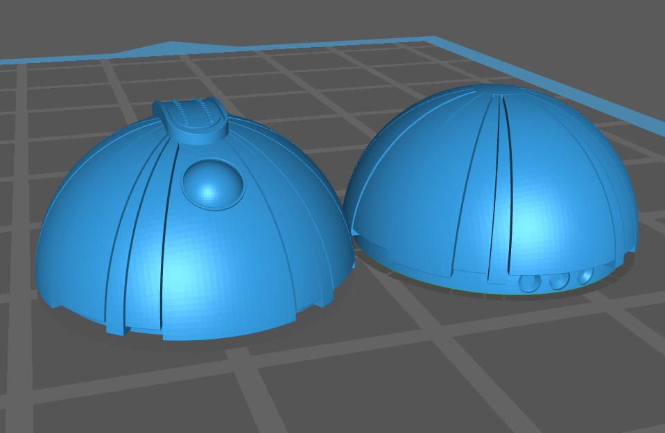 Star Wars split Droid Popper EMP / Thermal Detonator for 1:12 , 1:6 and 1:1 scale figures and cosplay