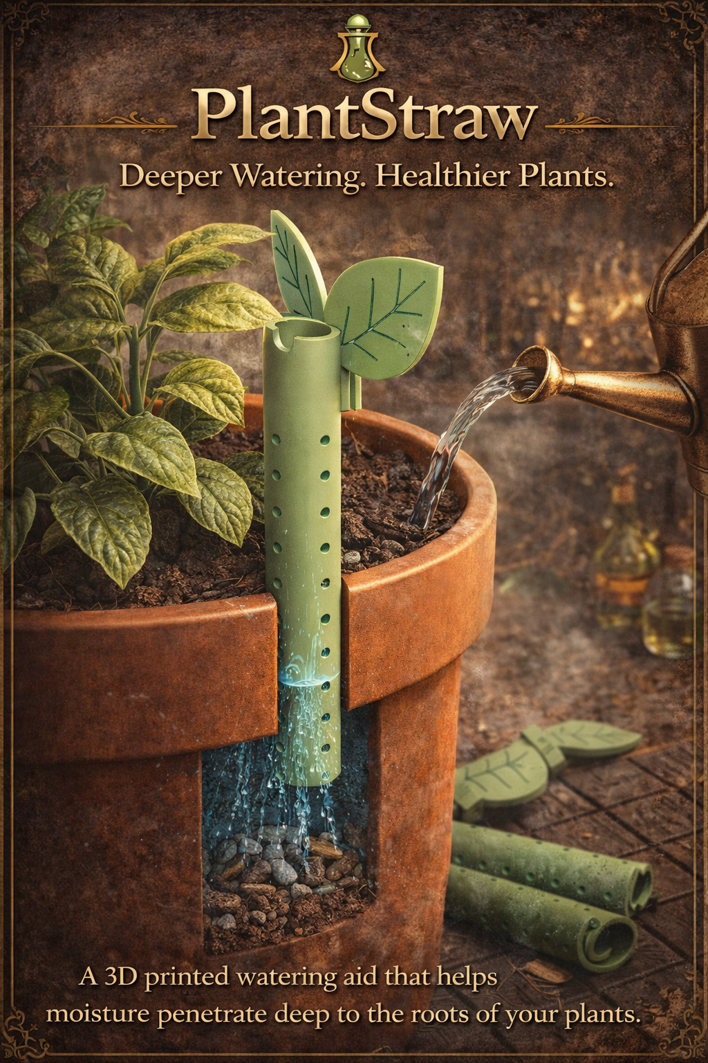 Plant Straw - Planter Watering Attachment - Gardening Watering Tool