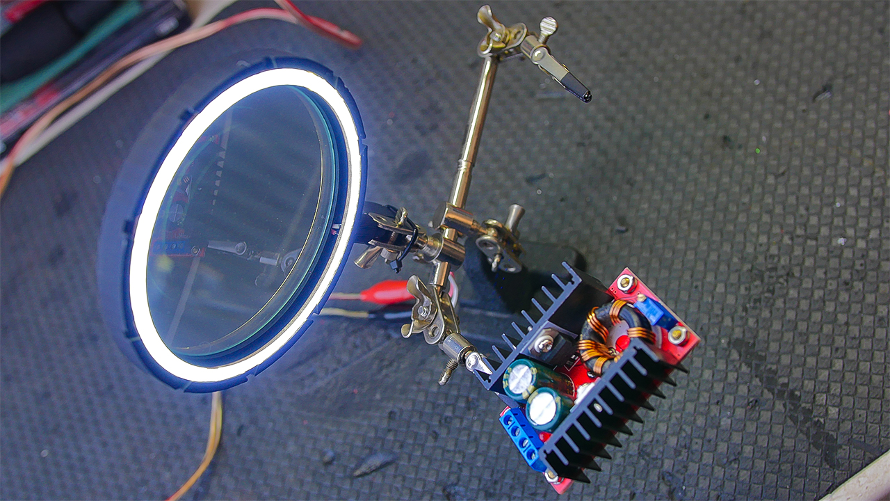 Ring Magnifier Light for Soldering Hand Stand Robot