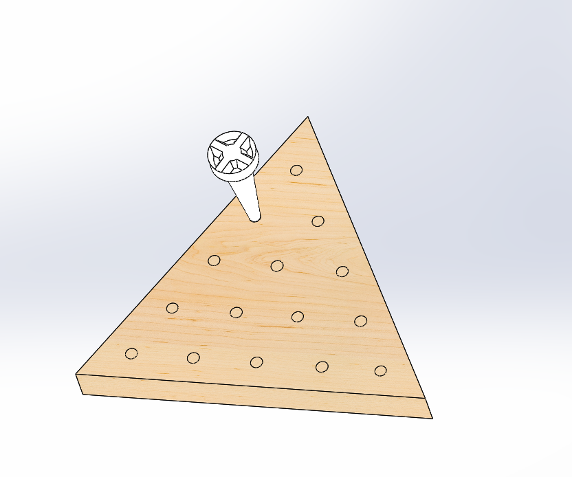 Peg board game