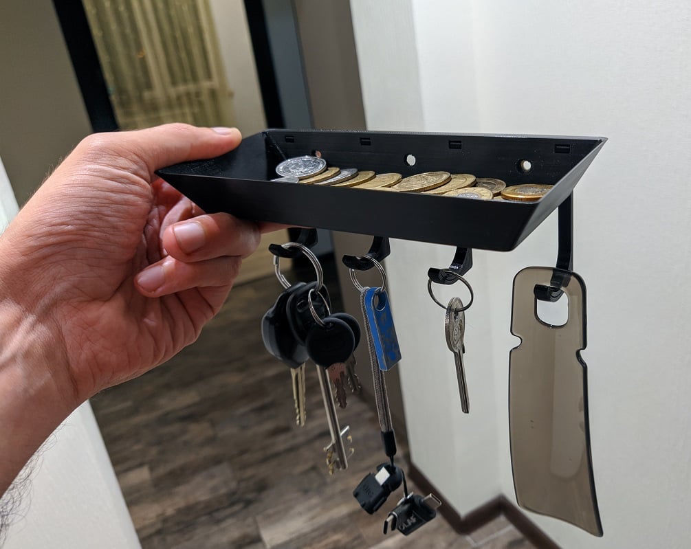 Magnetic Key Hook and Tray