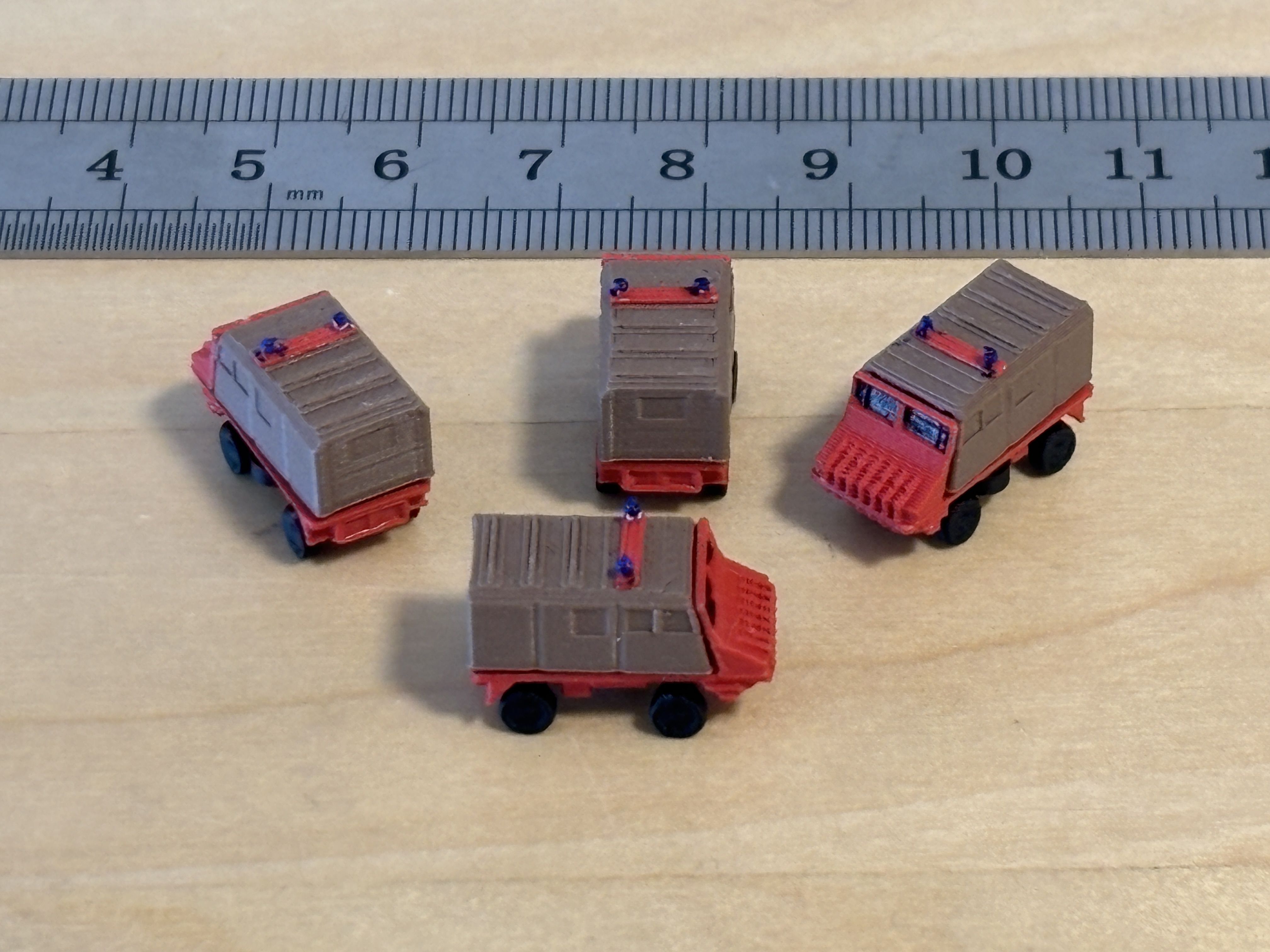 Steyr-Puch Haflinger Löschfahrzeug in N-Scale (1:160)
