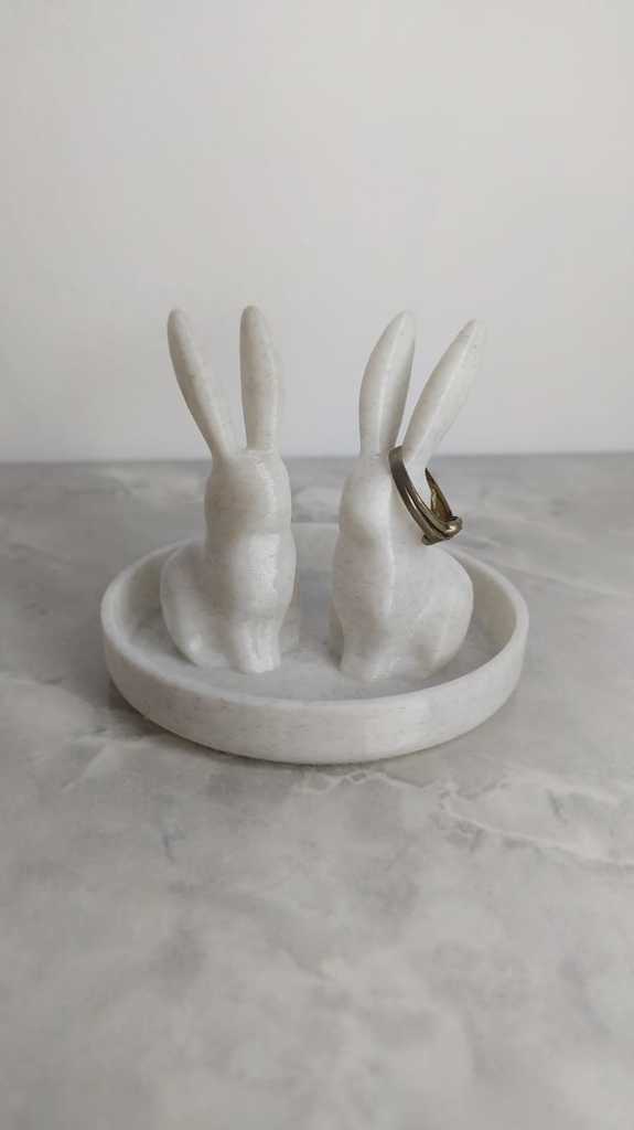 Bunny Ring Holder Double Rabbit