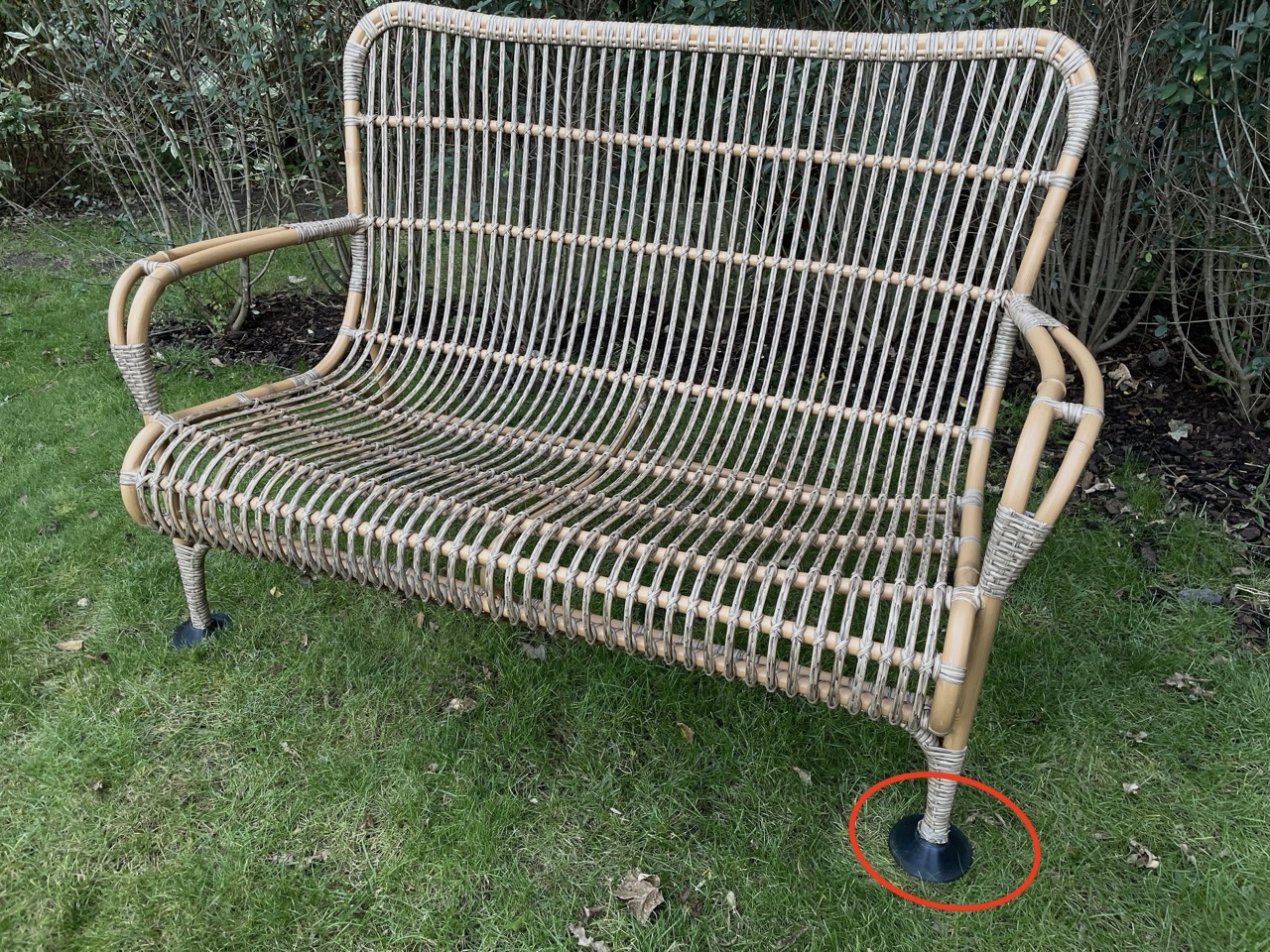 Ground Protectors for Garden Bench / Chair Feet (16 mm Tube Diameter)