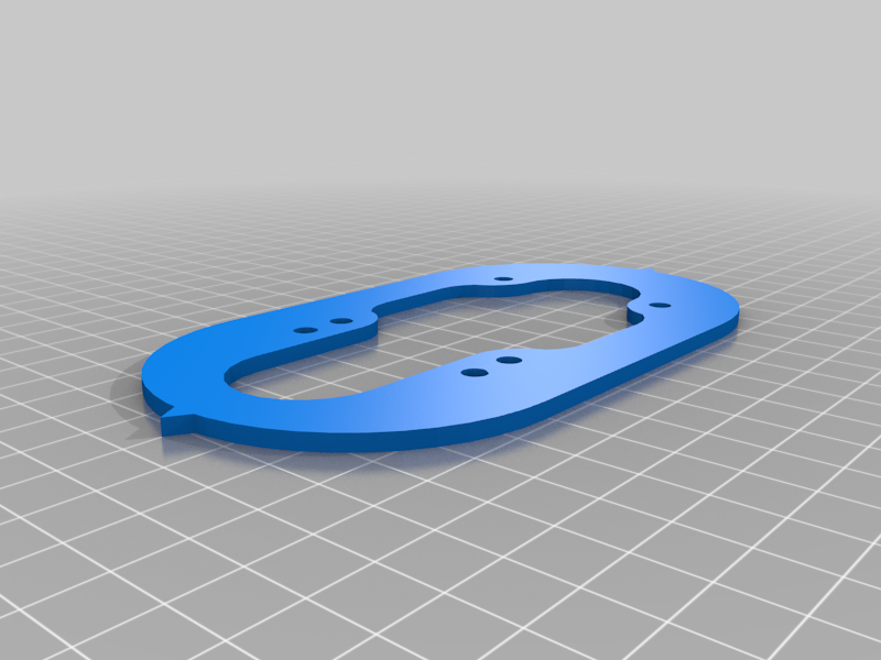 Universal Truck Drop - Through Mount Template STL with pointers