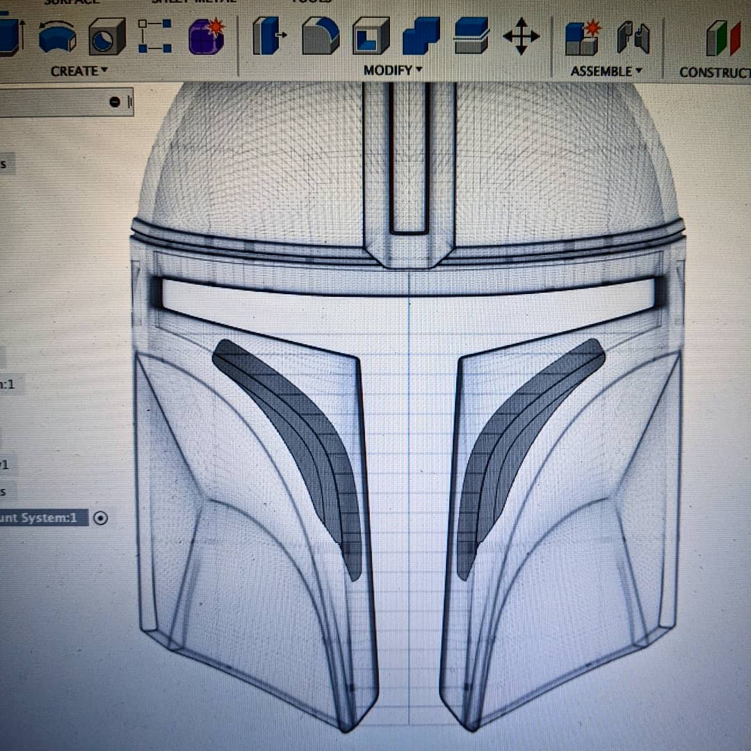 Visor Mount for Rob Pauza's Mandalorian Helmet V2