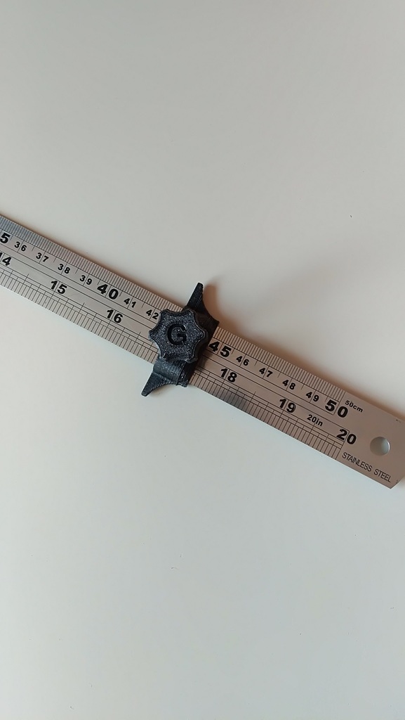 Marking gauge from metal ruler