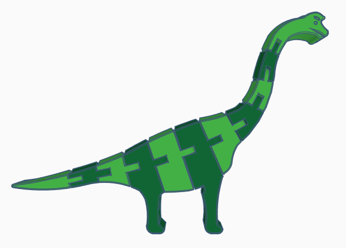 Again Yet Another Flexi Brachiosaurus (Dual Extrusion)