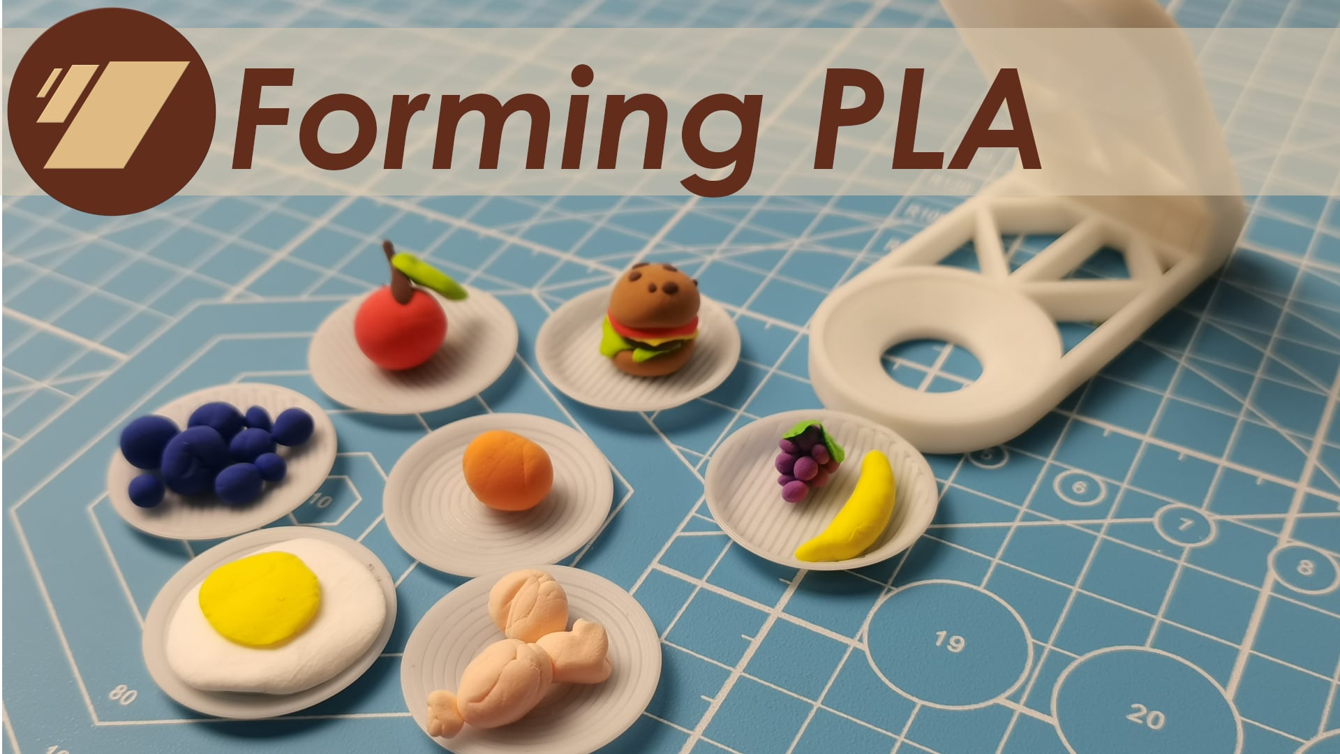 Mini dinner set with plate forming tool.