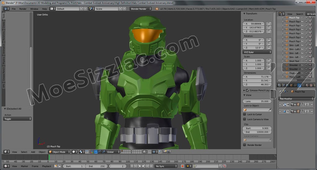 Halo - Combat Evolved Anniversary - Master Chief - Full Suit - HD