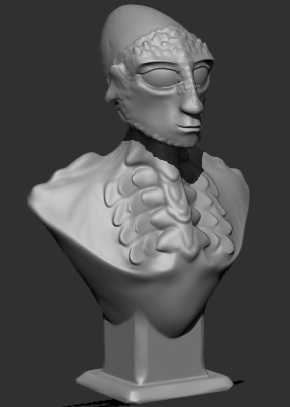 Alien's statue
