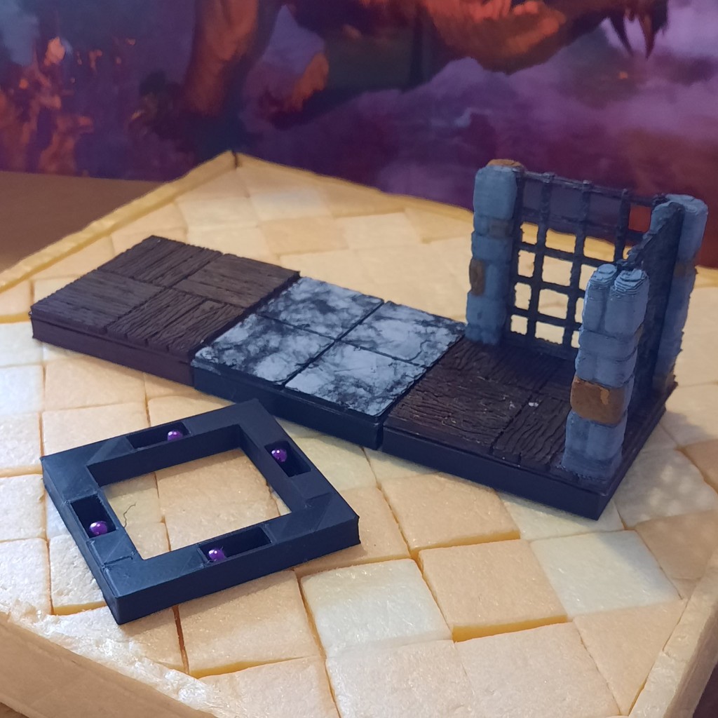 Dungeon Tile - simple magnetic base