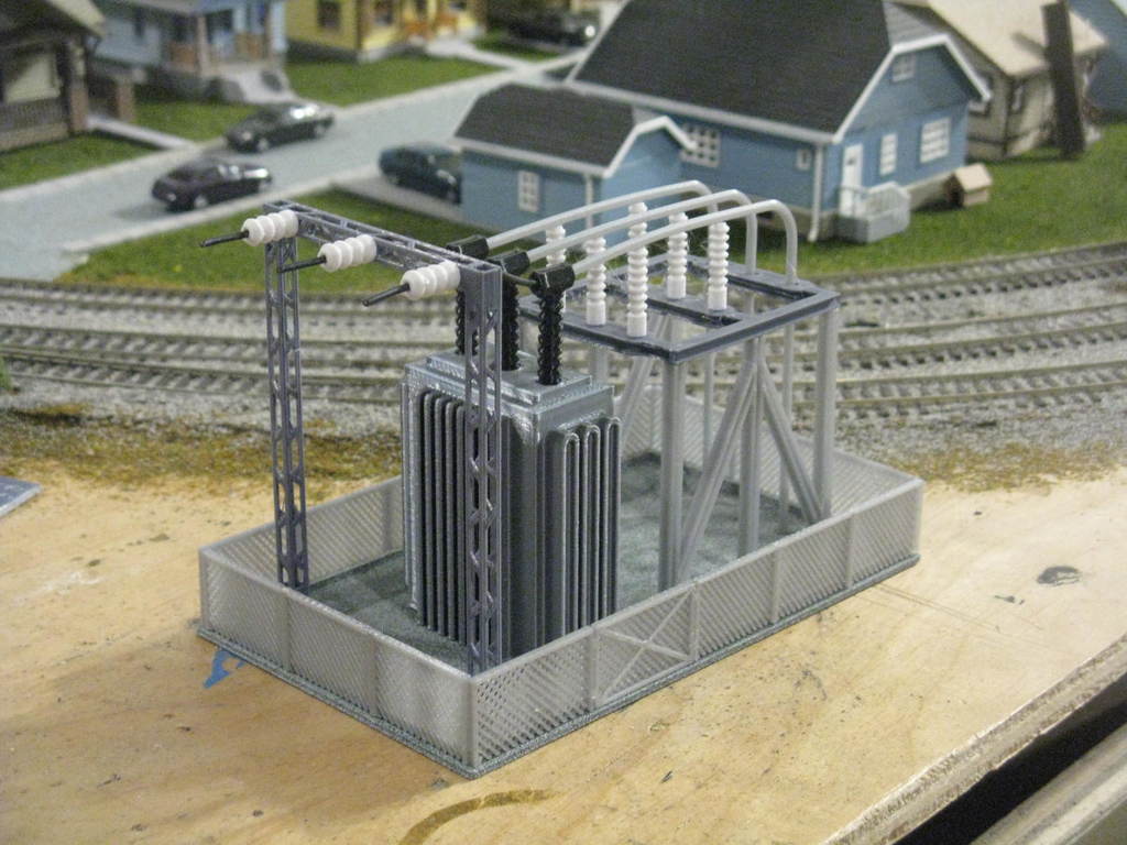 HO Scale Transformer Station