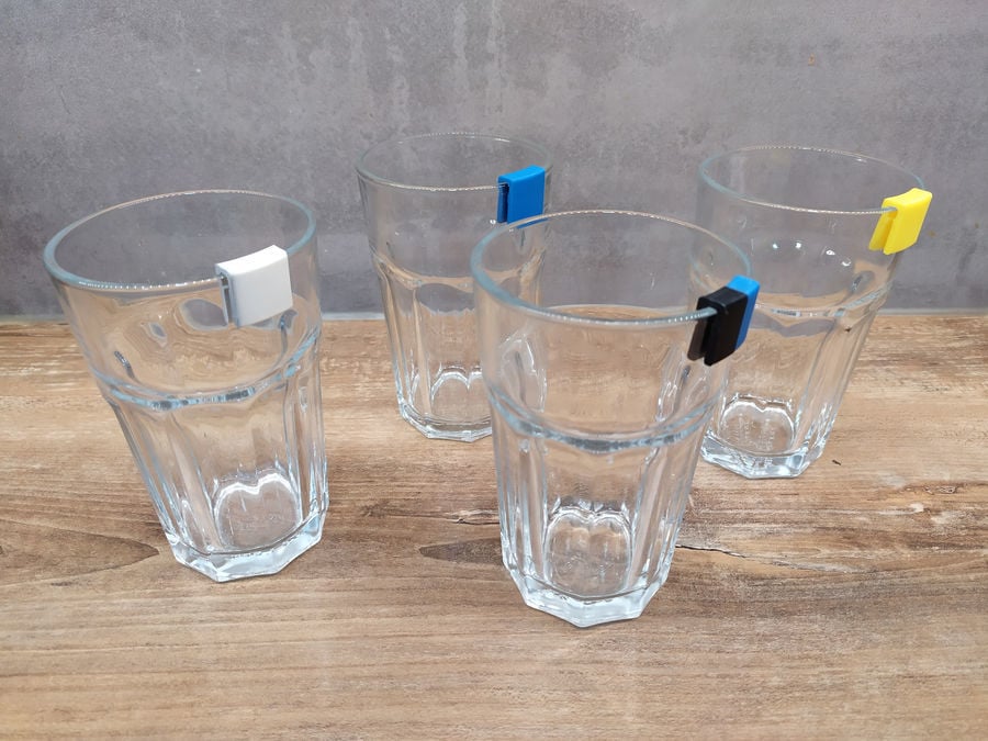 Markers for drinking glasses